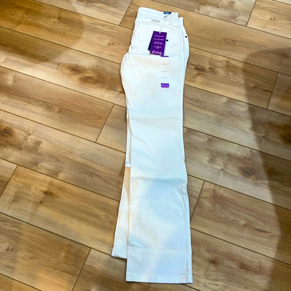 Wrangler Juniors Jeans white QBaby new with tags size 3/4 x 36